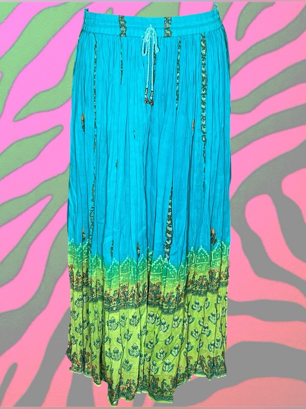 Deadhead boho bohemian maxi skirt made in India